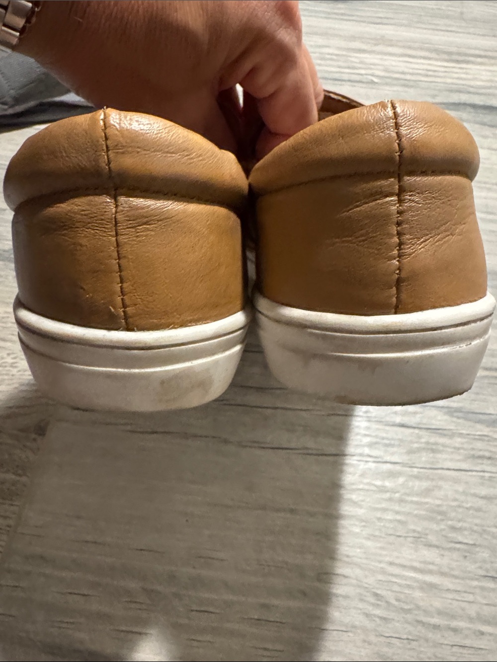 Roper Quilted Slip-On Leather Loafers in tan - Picture 4 of 9